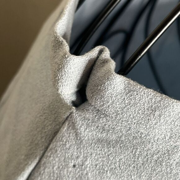 BICCI Florine Wachter Blue Wool Mink Collar  Skirt Suit Womens Size 14 ALTERED - Picture 15 of 16